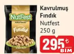 NUTFEST KAVRULMUŞ FINDIK 250 G fiyat ve kampanya bilgisi